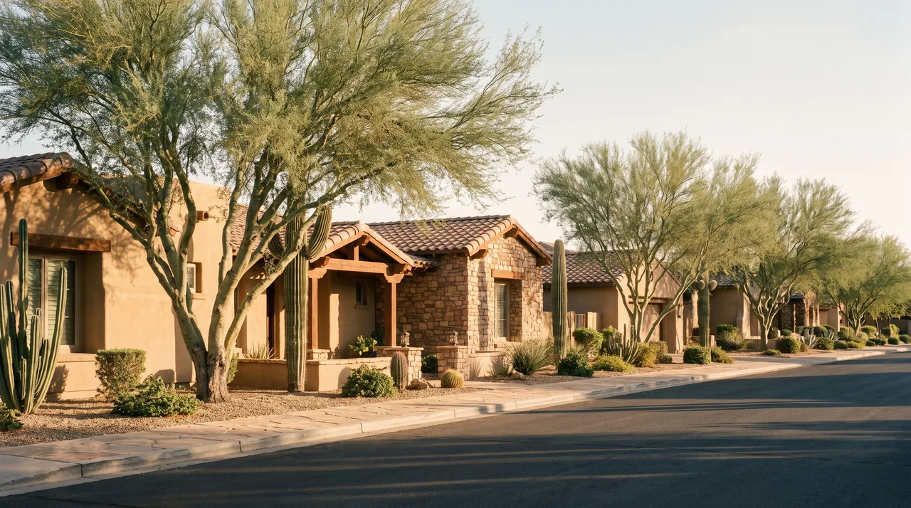 Illustrative cityscape inspired by Chandler, AZ